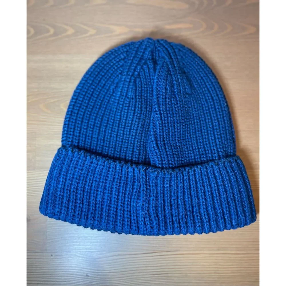 Love Your Melon Navy Monochrome Cuffed Beanie Hat OS
